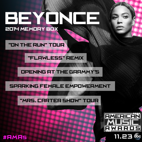 AOTY 2014 Memory Box Beyoncé American Music Awards