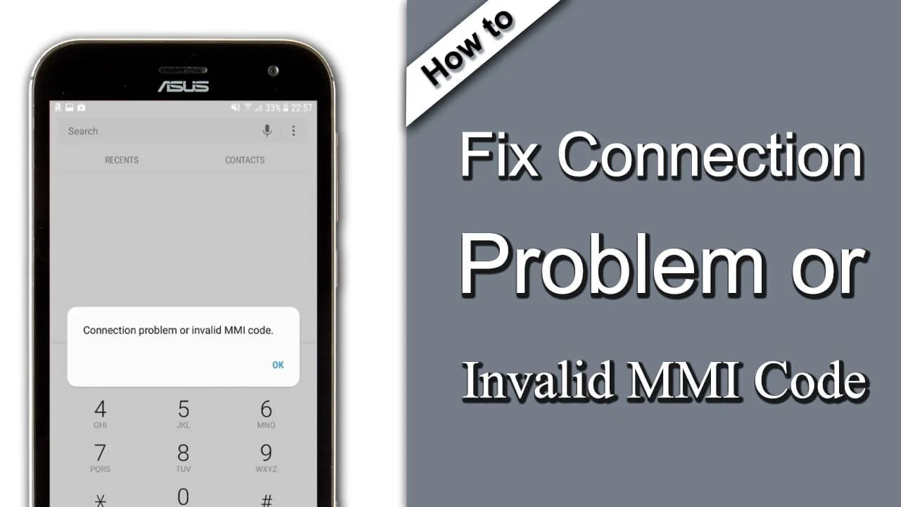 How to Fix "Connection Problem or Invalid MMI Code" Error