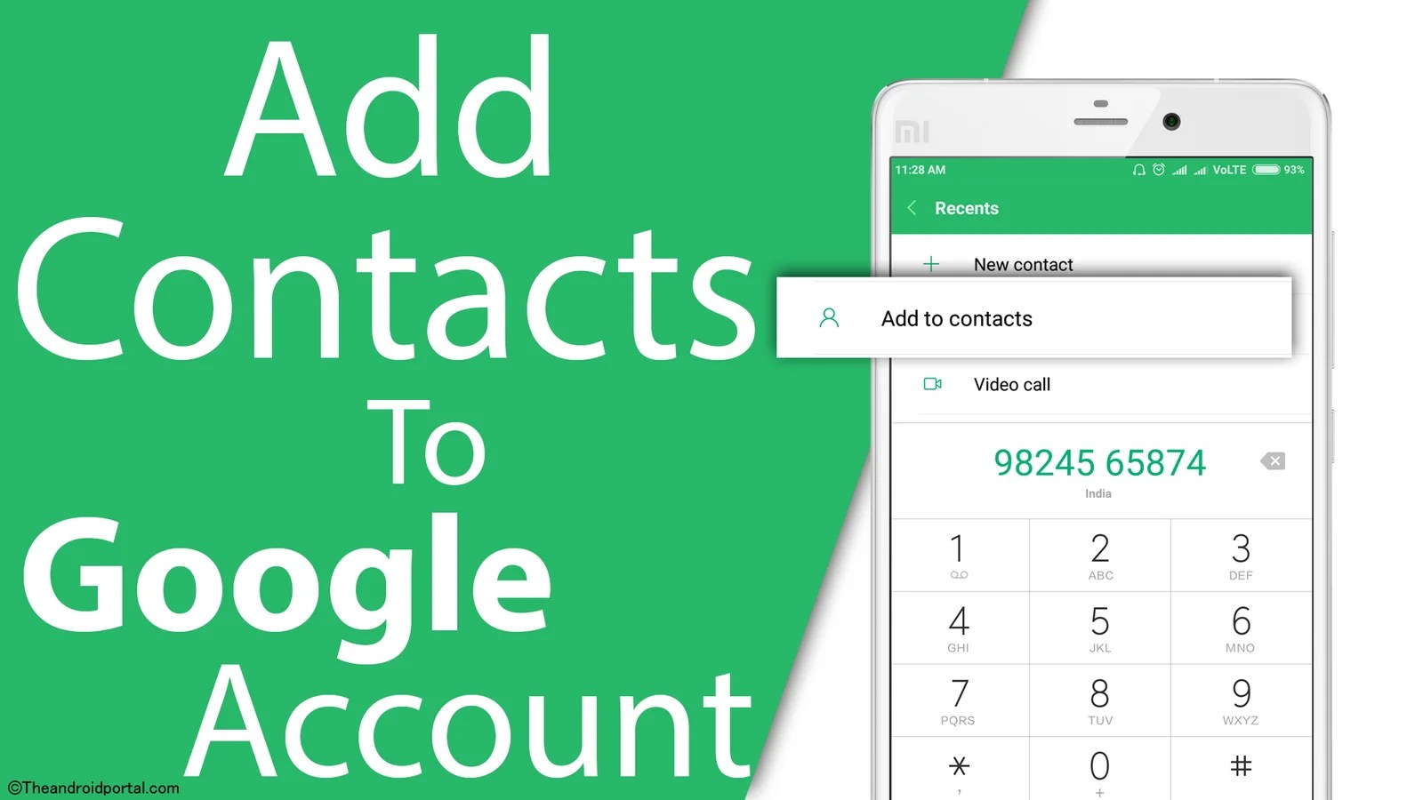 How to Add contacts in Google Account on Android Smartphone