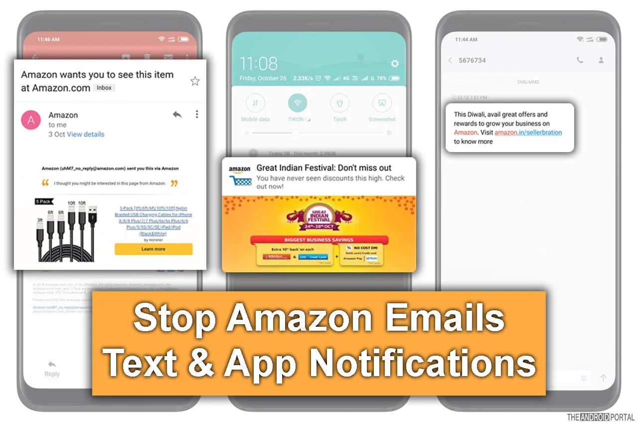 Stop Amazon App Sending You Text, Email or Push Notifications Again TheAndroidPortal