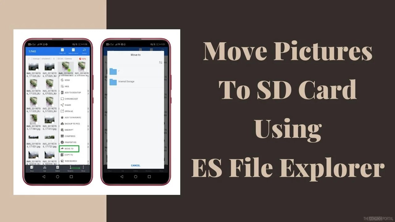 How to Move Pictures to SD Card?