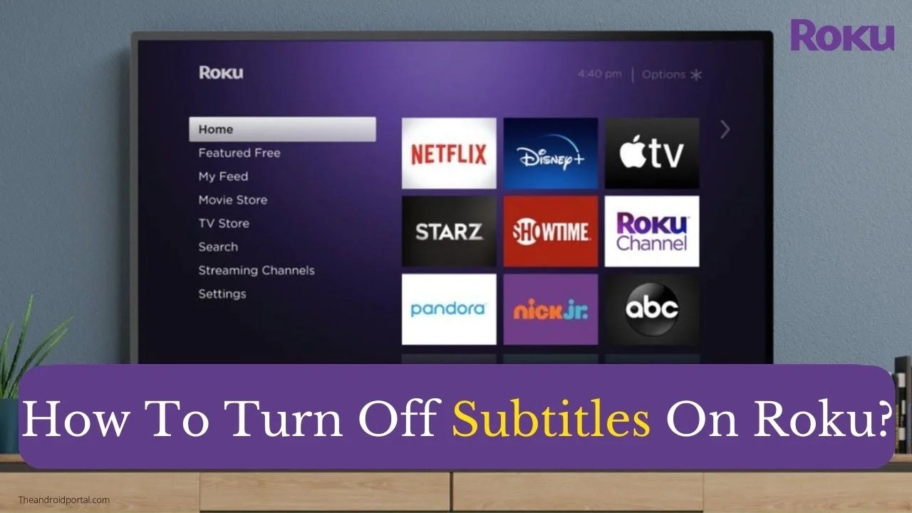 How To Turn Off Subtitles On Roku? TheAndroidPortal