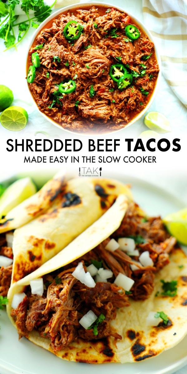 Easy Shredded Beef Tacos Recipe The Anthony Kitchen