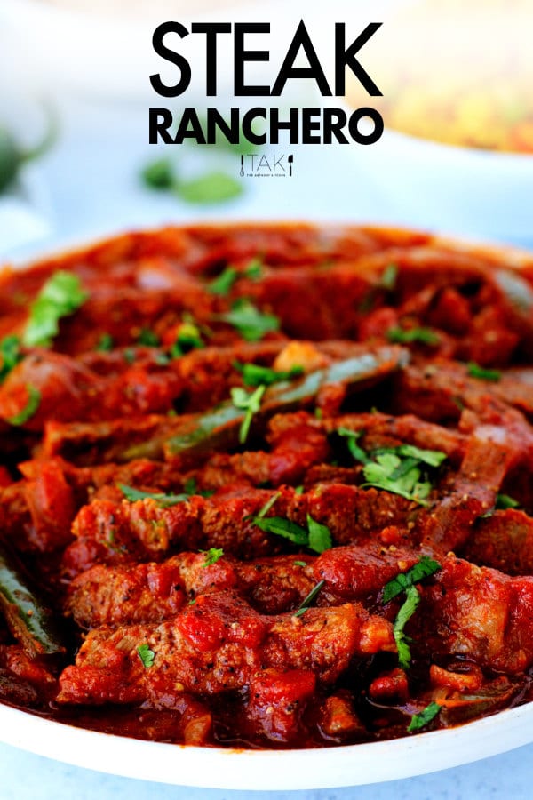 Easy Beef Steak Ranchero Recipe One Pan and DONE! The Anthony Kitchen