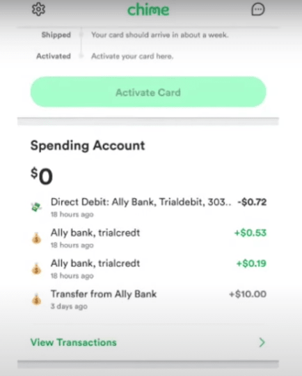 Does Chime show pending deposits? How to check?