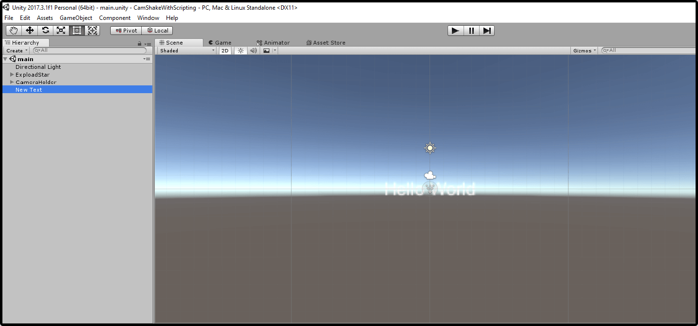 Different Ways Of Shaking Camera In Unity