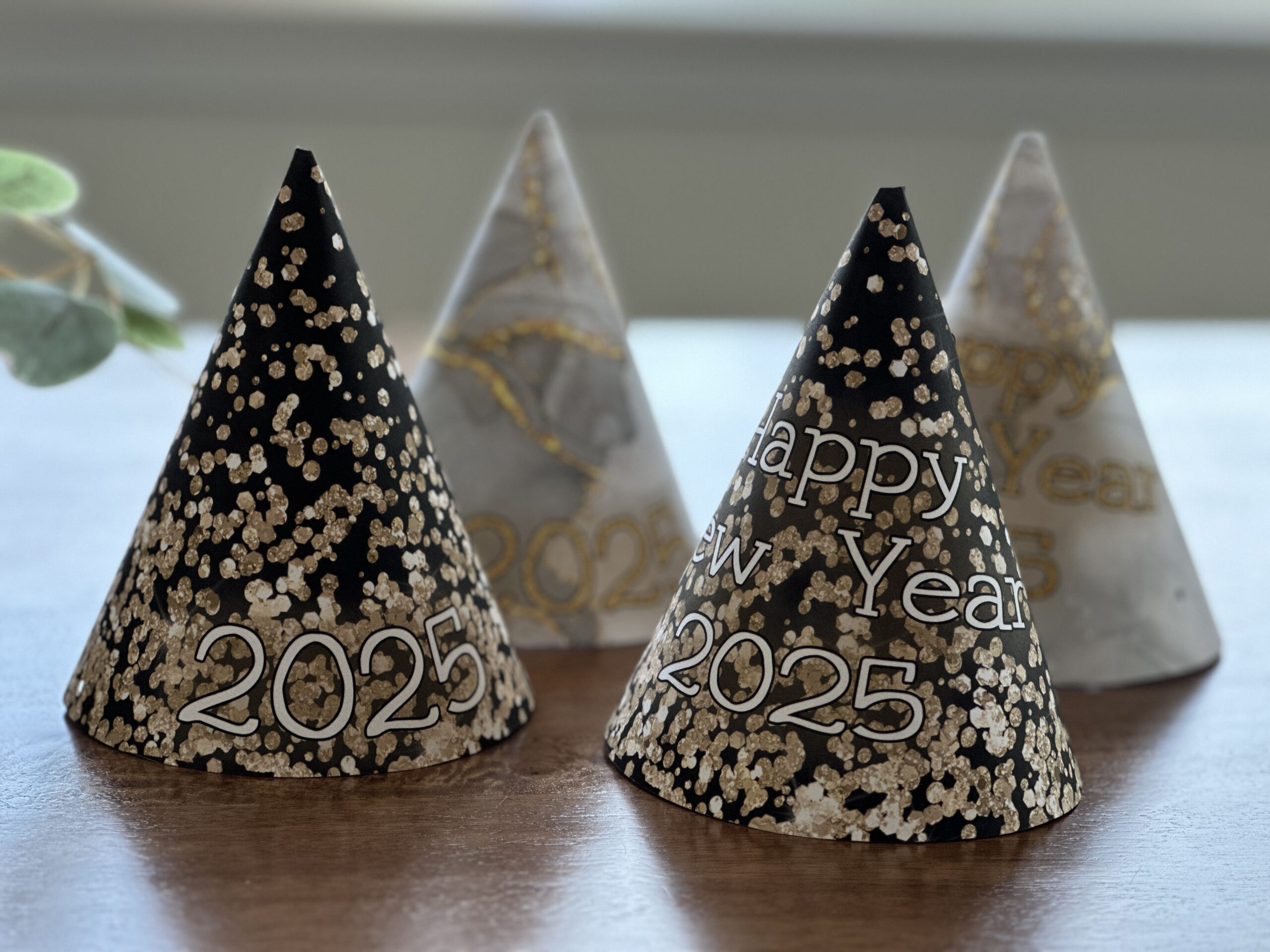 Happy New Year Party Hats 2025 {FREE PRINTABLE!} The Art Kit Happy New Year Party Hats 2025 {FREE PRINTABLE!} The Art Kit