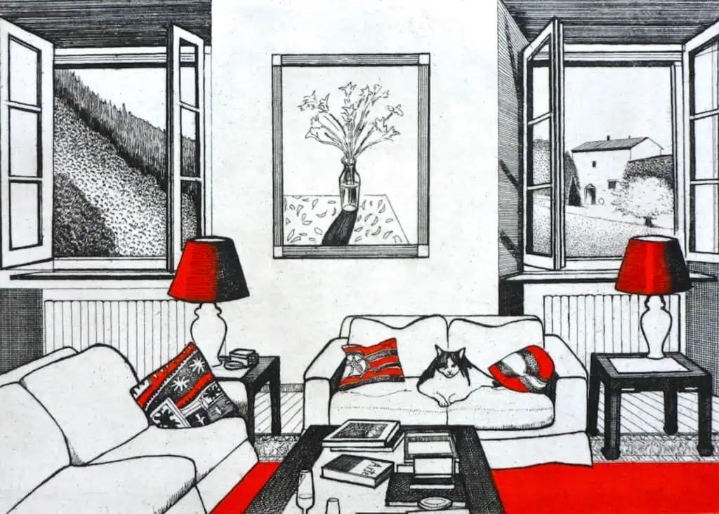 Room with a View, Fiesole by Viviane De Kosinsky The Art League