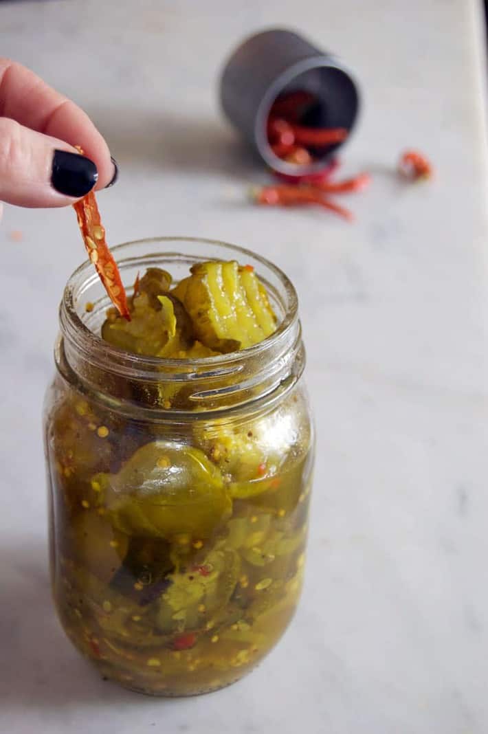 DIY Wickles. Make your own wickedly delicious and HOT pickles.