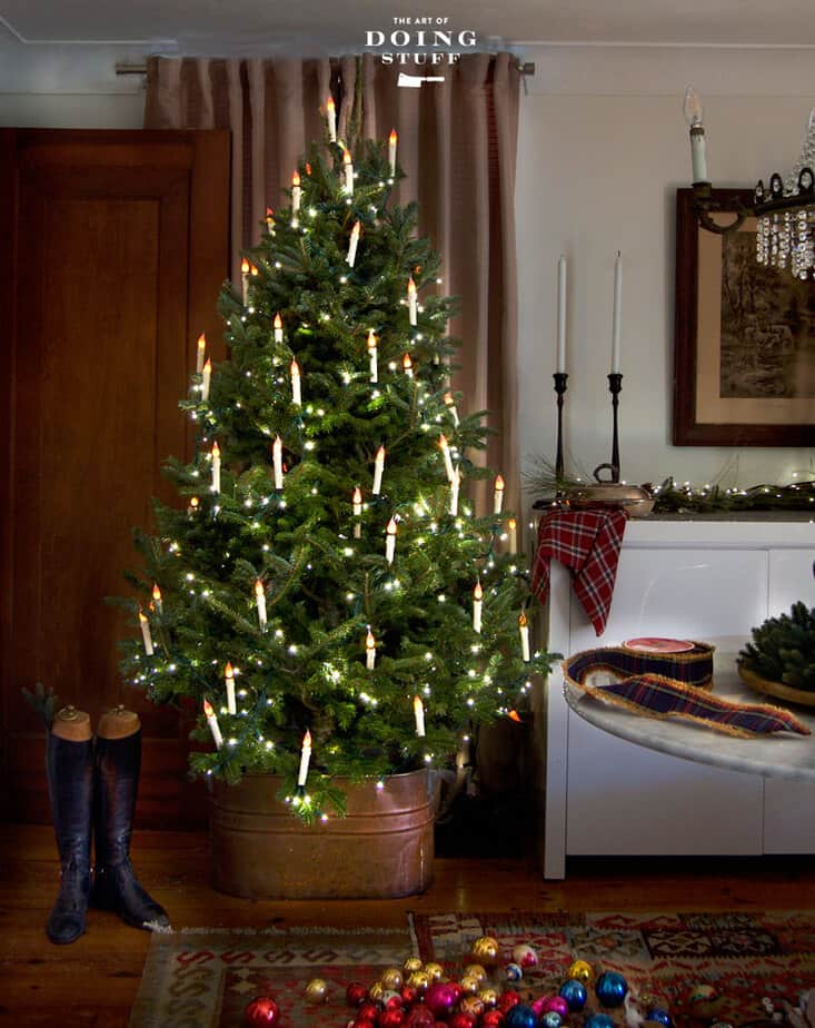 HOW TO MAKE DIY CHRISTMAS TREE CANDLES.