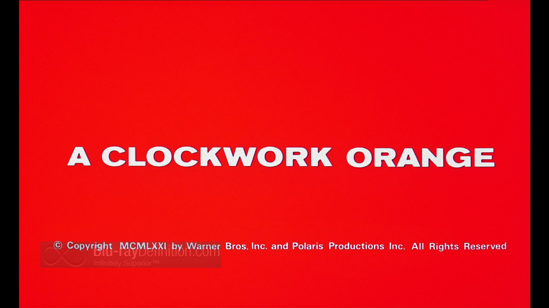 A Clockwork Orange Bluray Review