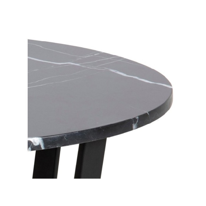 Amble Dining Table Black Marble Melamine Top Dining Tables Dining The Atrium
