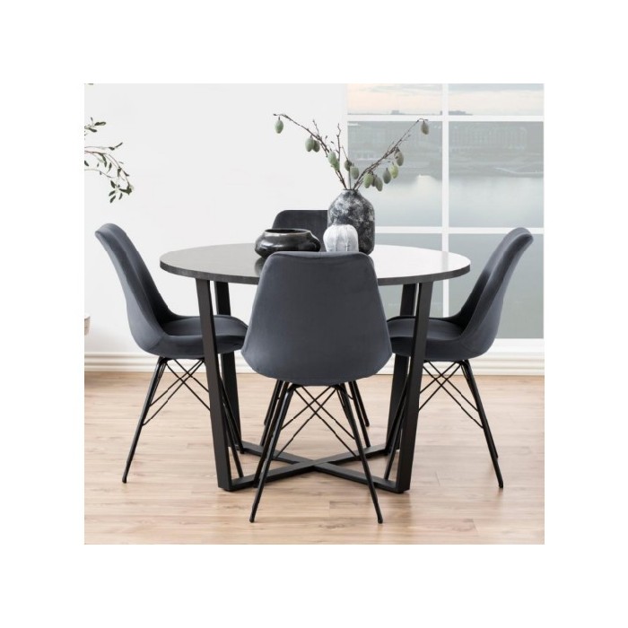 Sale Amble Dining Table Black Marble Melamine Top Dining Tables Dining The Atrium