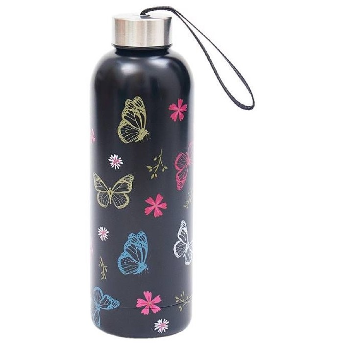 Black Monarch Butterflies Thermal Bottle Picnicware Kitchenware The Atrium