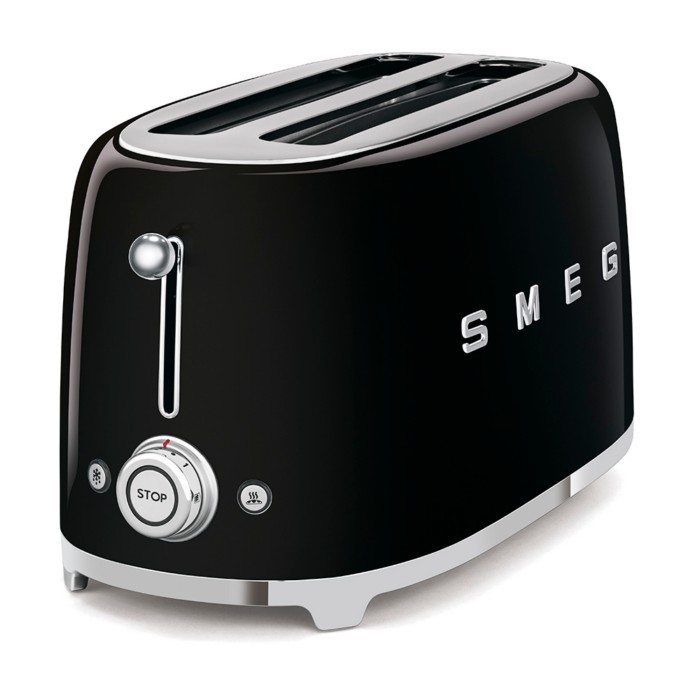 Smeg 4 Slice Toaster Black Toasters Small Appliances The Atrium