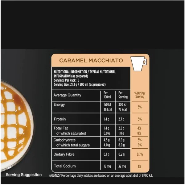 Starbucks By Nescafe Dolce Gusto Caramel Macchiato Coffee Pods Capsules 6 Pack The Australian