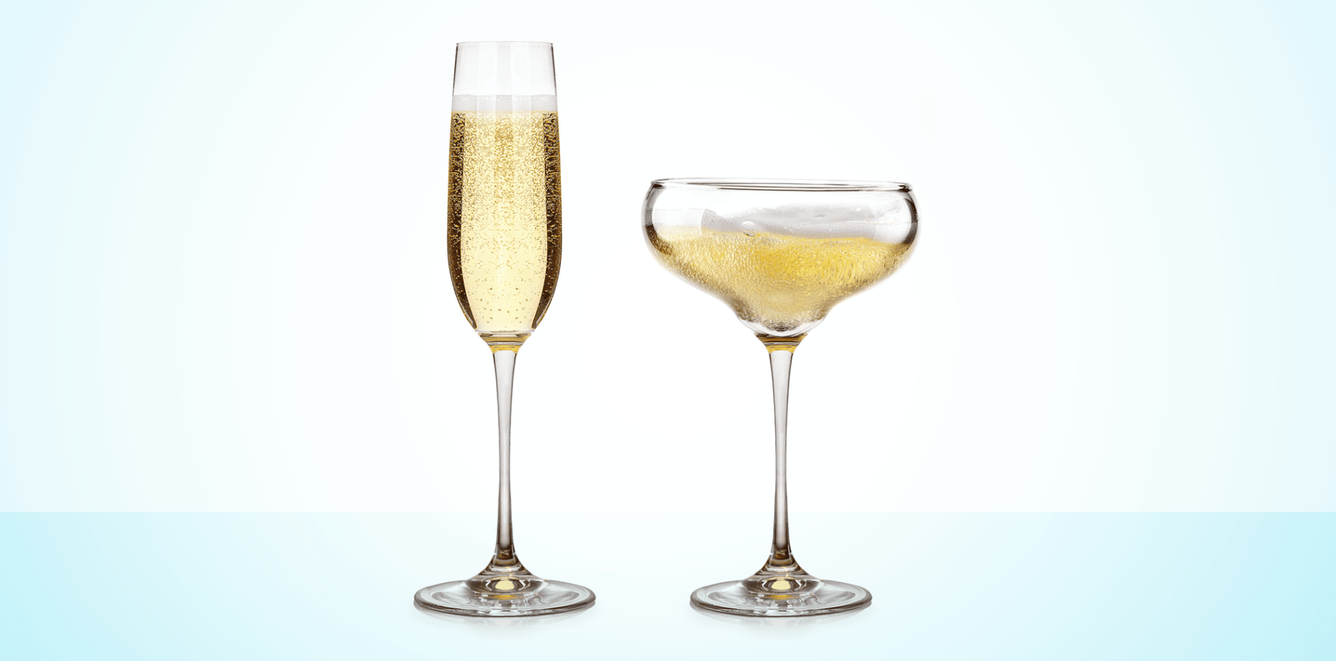Champagne Coupes Versus Flutes