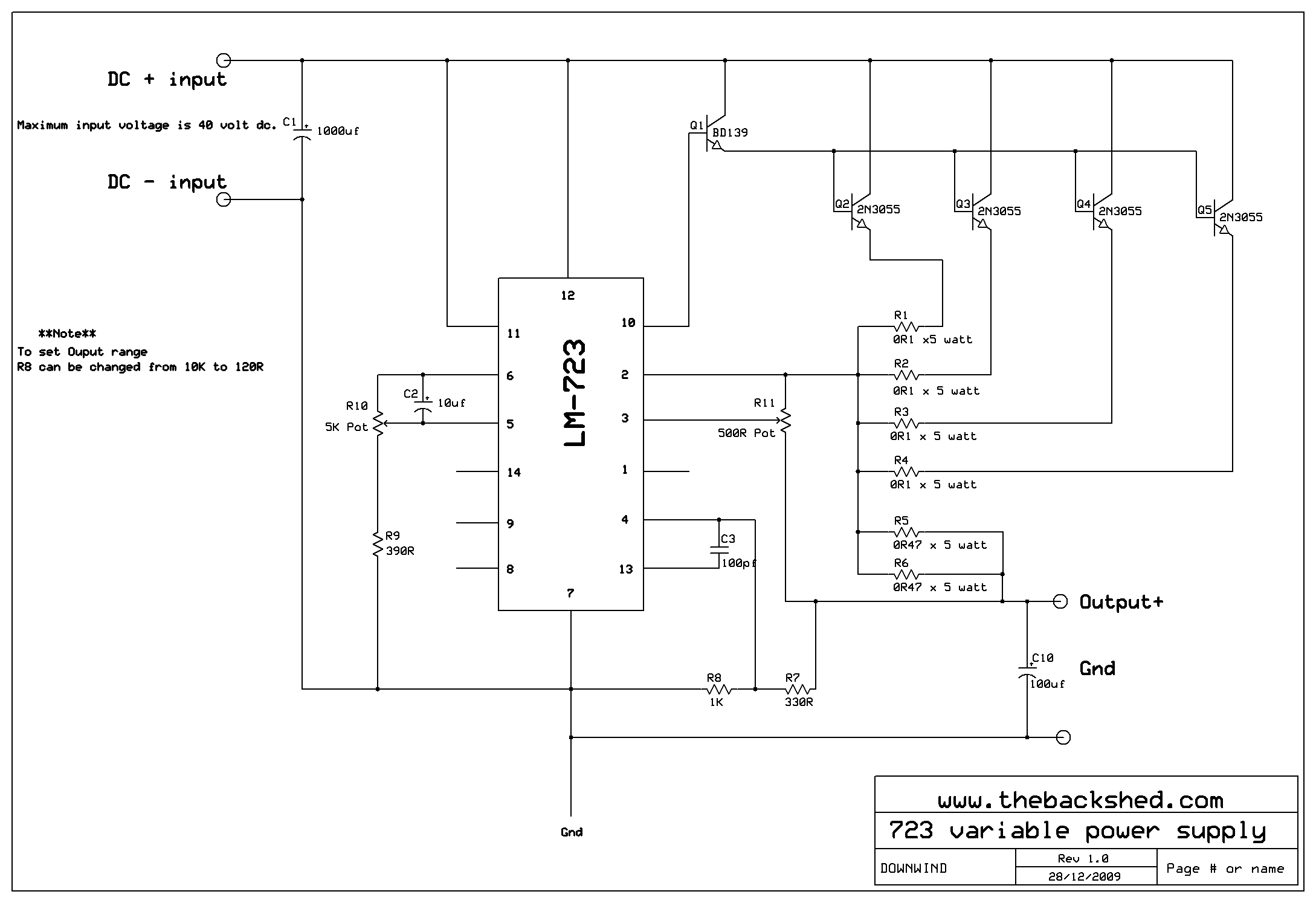 Adjustable Voltage Regulators.