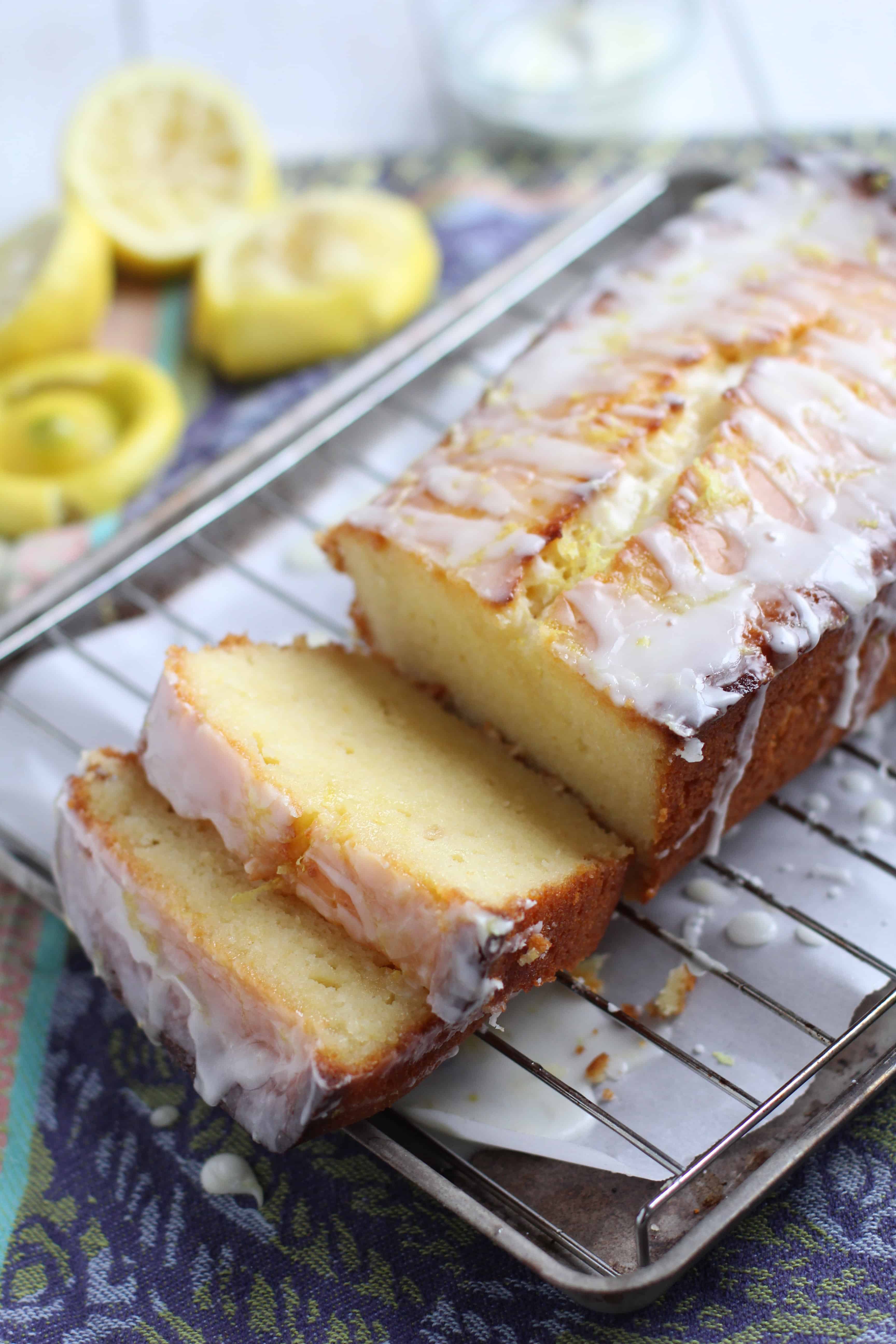 Lemon Greek Yogurt Pound Cake