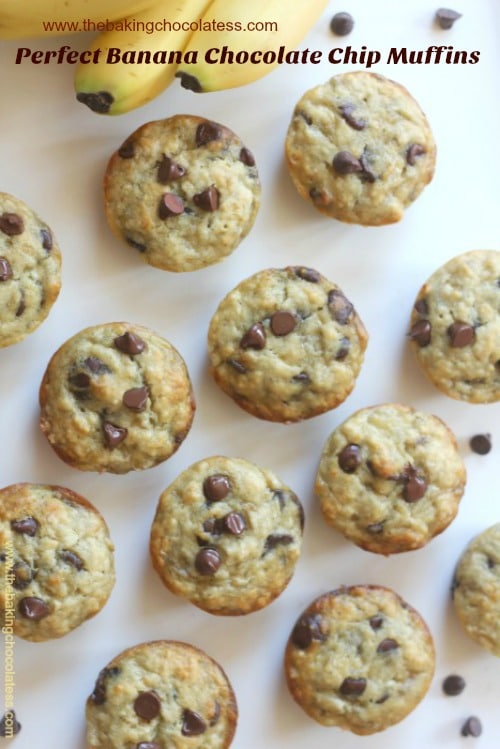 Perfect Banana Chocolate Chip Muffins The Baking ChocolaTess