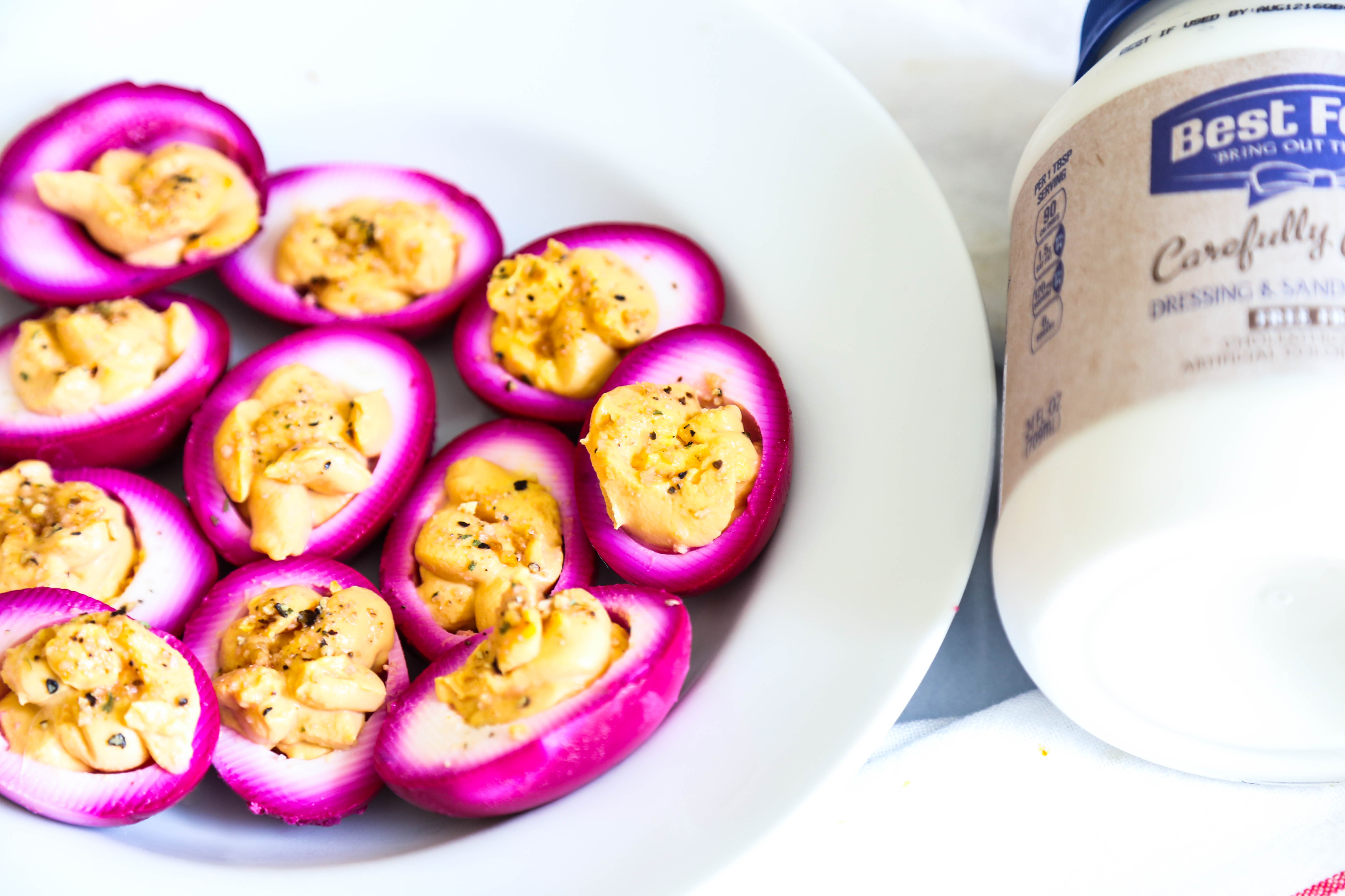 BeetDyed Deviled Eggs… YUM The Balanced Blonde