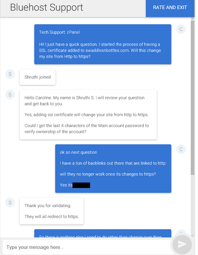 How to switch from HTTP to HTTPS with Bluehost