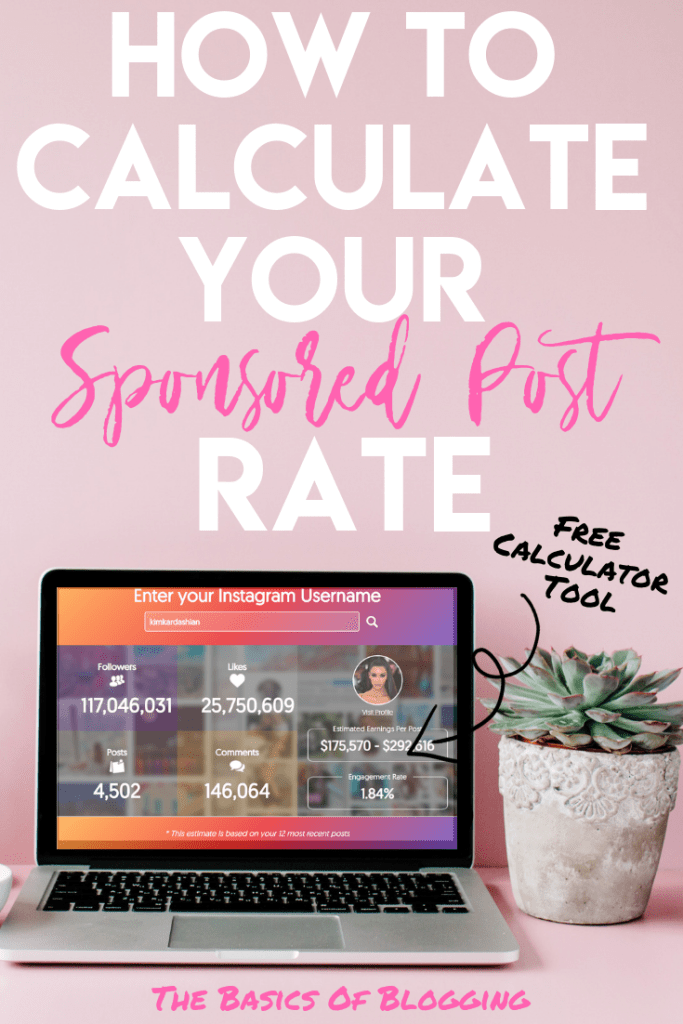 How to Calculate Your Sponsored Post Rate
