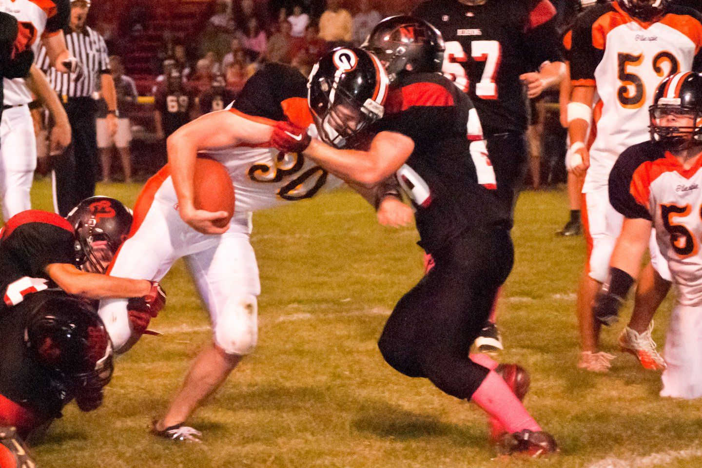 The Gillespie Miner football team gains a seat in playoffs for the 2011 season after a victory
