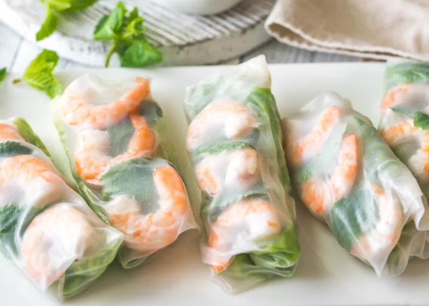 Summery Prawn Rice Paper Wraps Th
e Bermudian Magazine