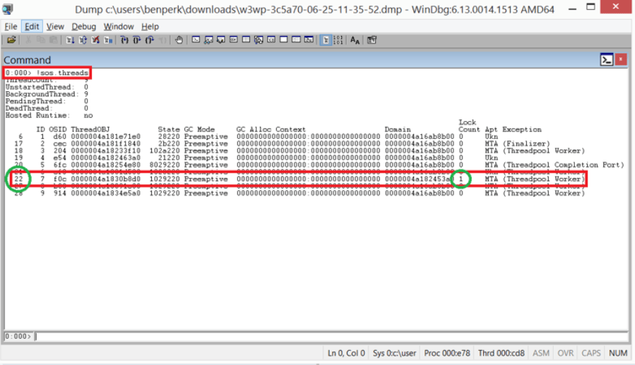 Debugging a W3WP memory dump of a slow performing Azure  App