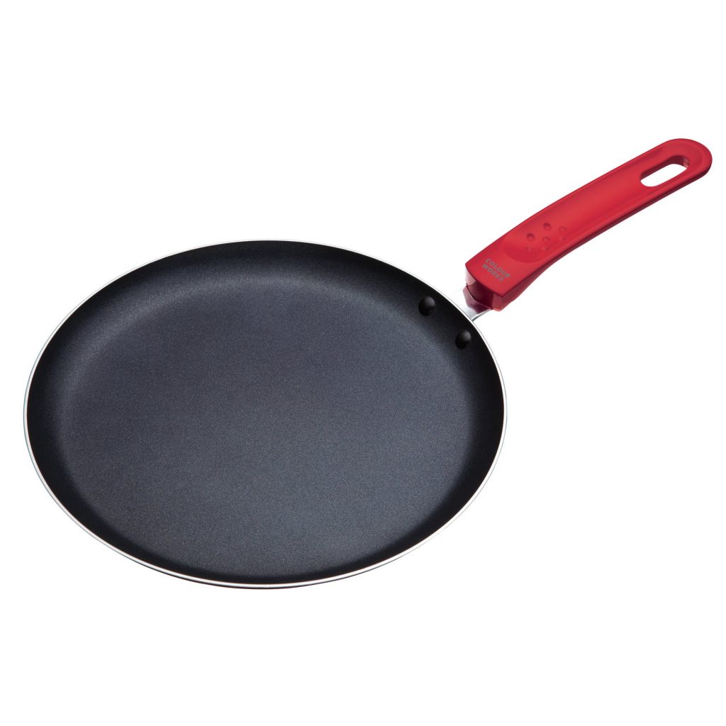 Crepe Pan 24cm NonStick Crepe Pan, Red The Big Kitchen Cookware