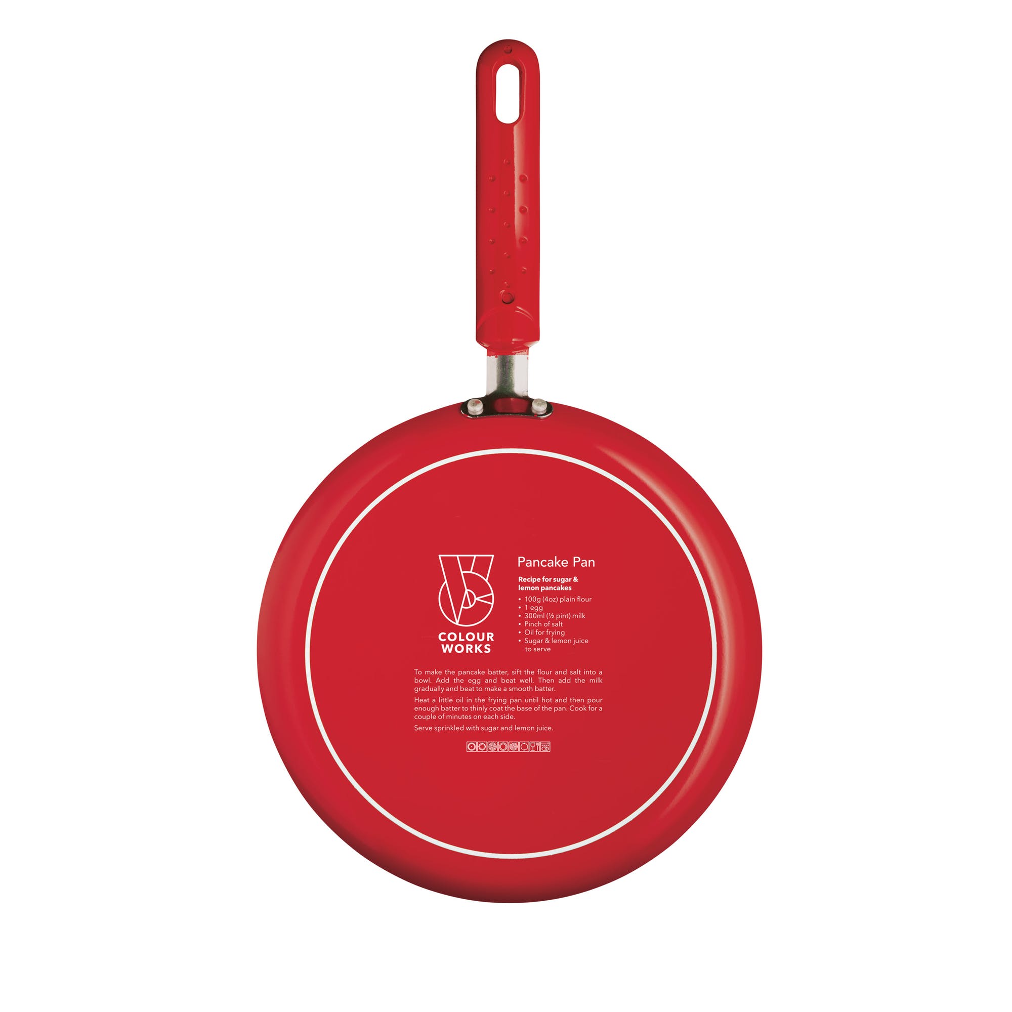 Crepe Pan 24cm NonStick Crepe Pan, Red The Big Kitchen Cookware, Bakeware & Kitchenware