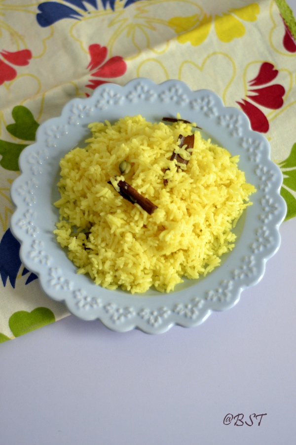 Yellow Coconut Rice AngloIndian Coconut Milk Rice The Big Sweet Tooth