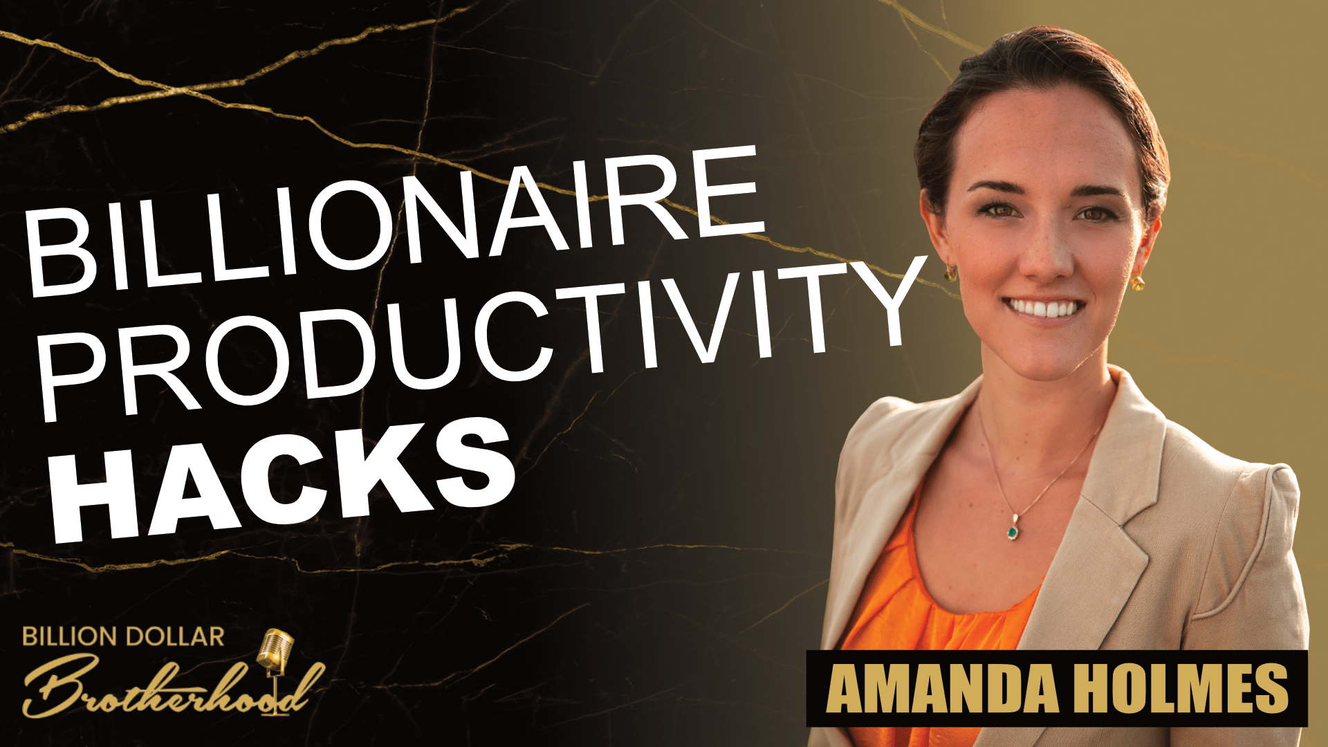 Billionaire Productivity Hacks with Amanda Holmes The Billion Dollar