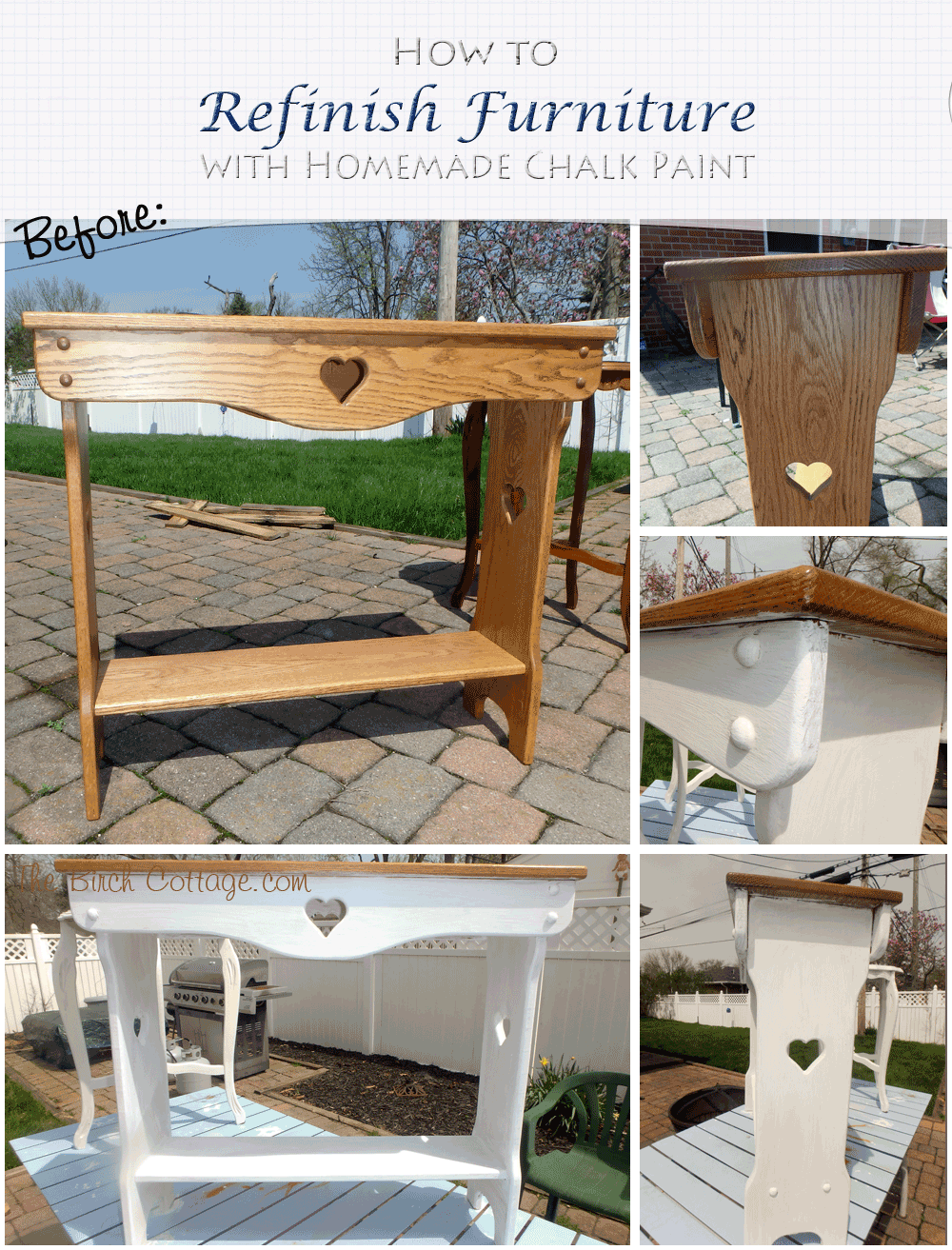 How to refinish a table using chalk paint