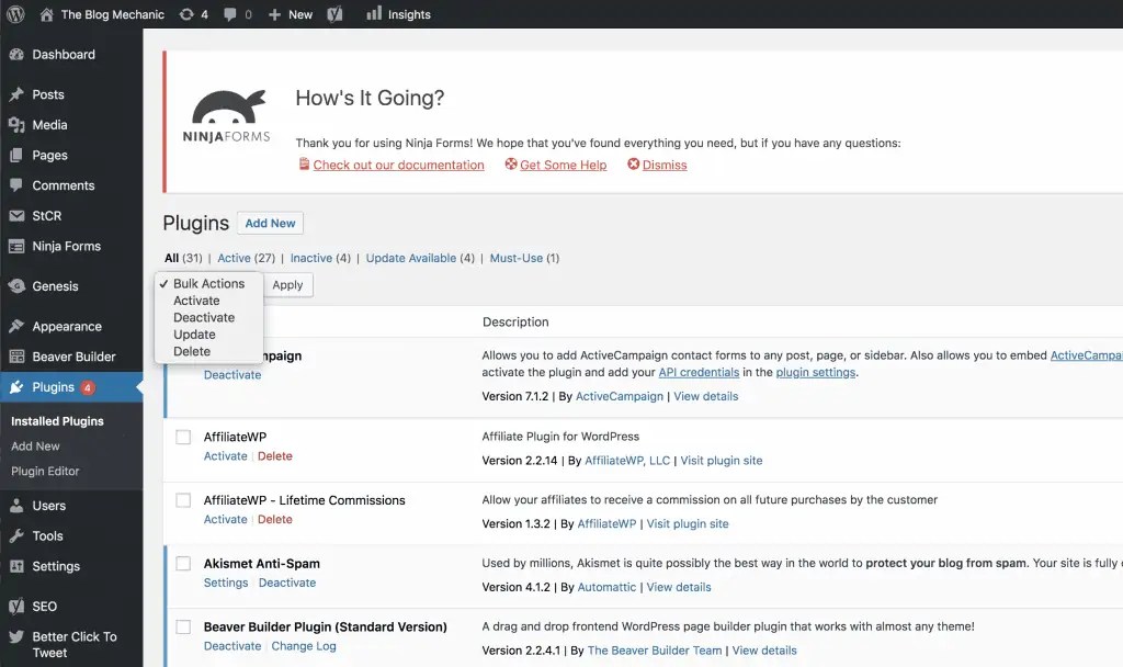 How to Fix 'Add New Plugins Menu' Not Showing In WordPress The Blog
