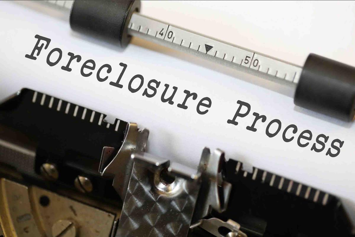 Foreclosure Process Typewriter image