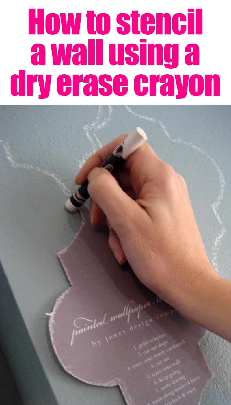 How to Stencil a Wall Using a Dry Erase Crayon