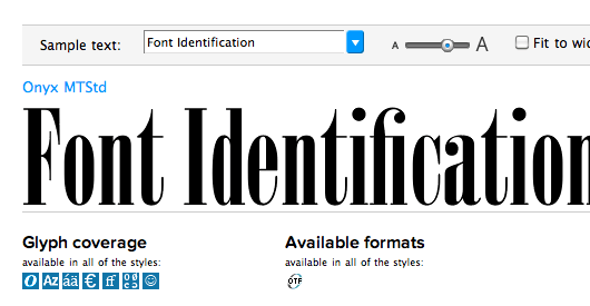 Fun With FontsIdentifont typeface identification and search Fun With FontsIdentifont typeface identification and search