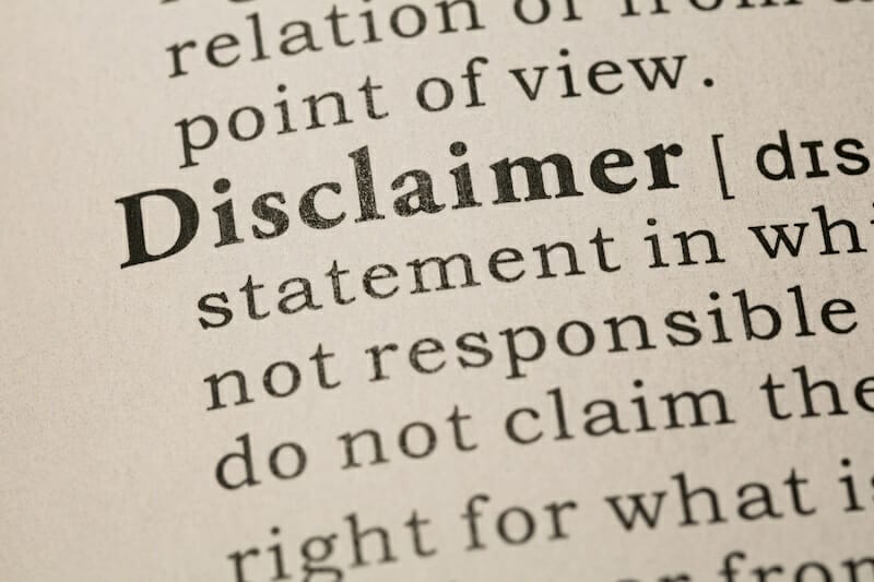 Book Disclaimers Everything You Need to Know