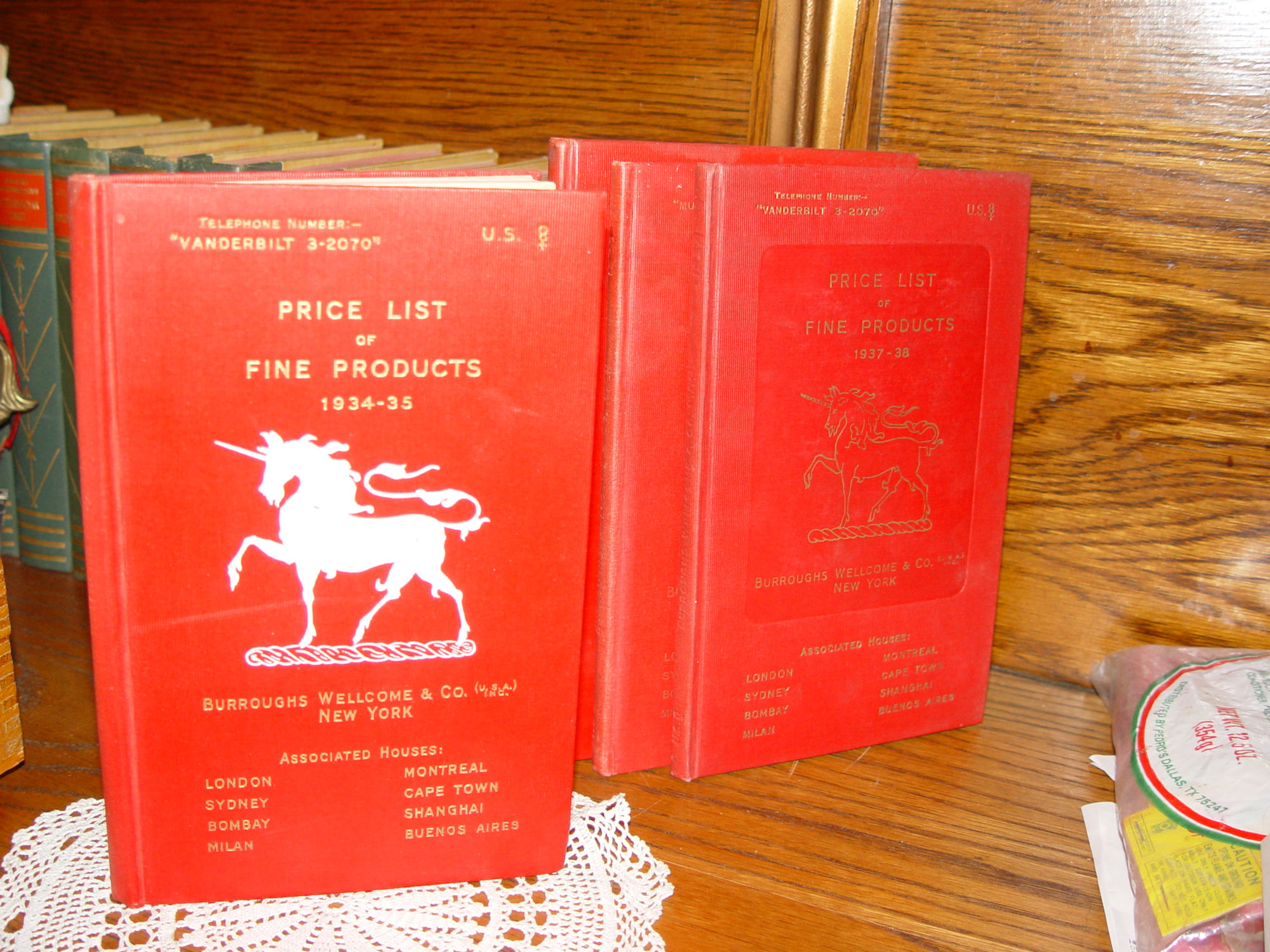 1930s 40s Pharmaceuticals; Burroughs & Co. (4) Product and