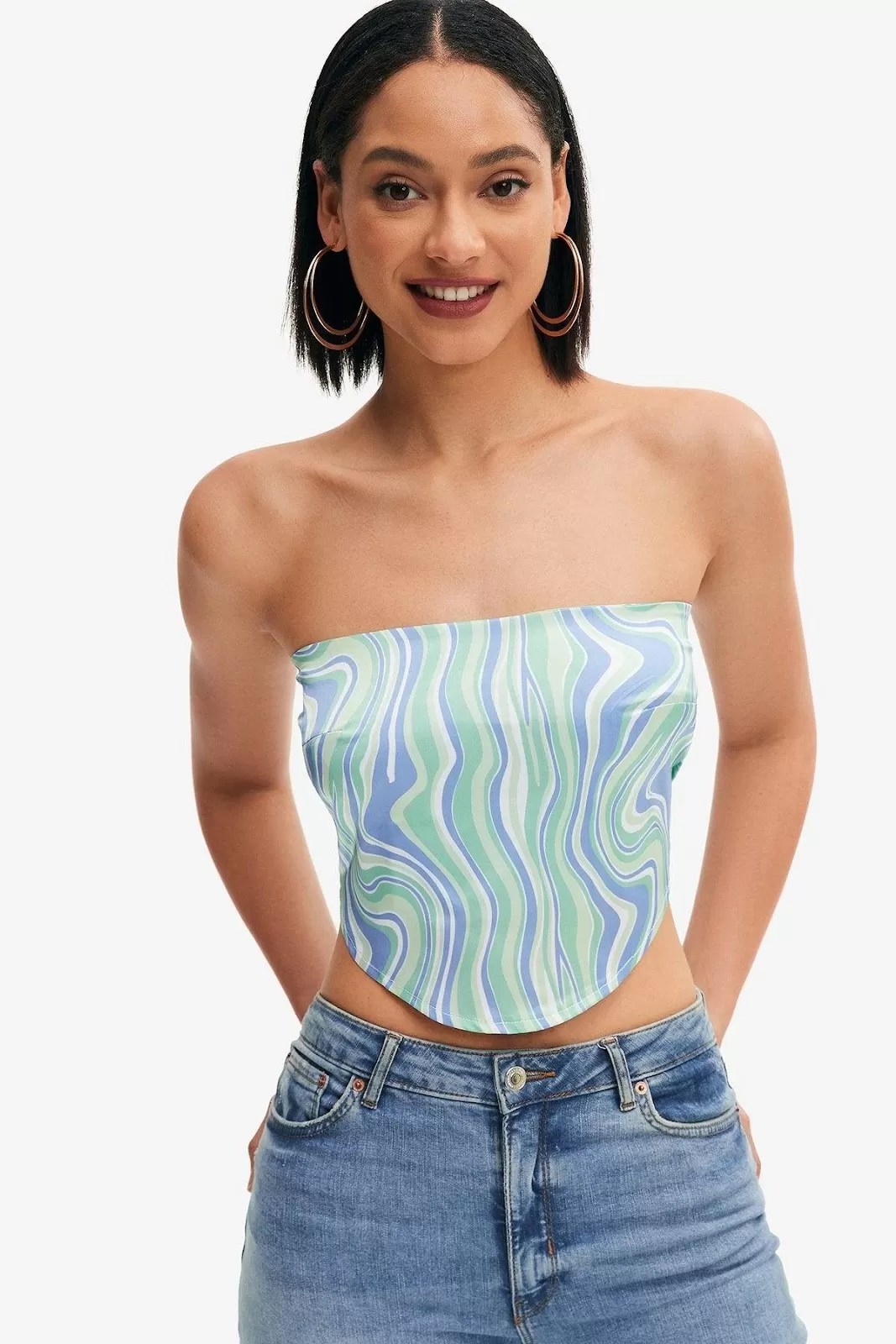 What are some stylish ways to dress with a tube top