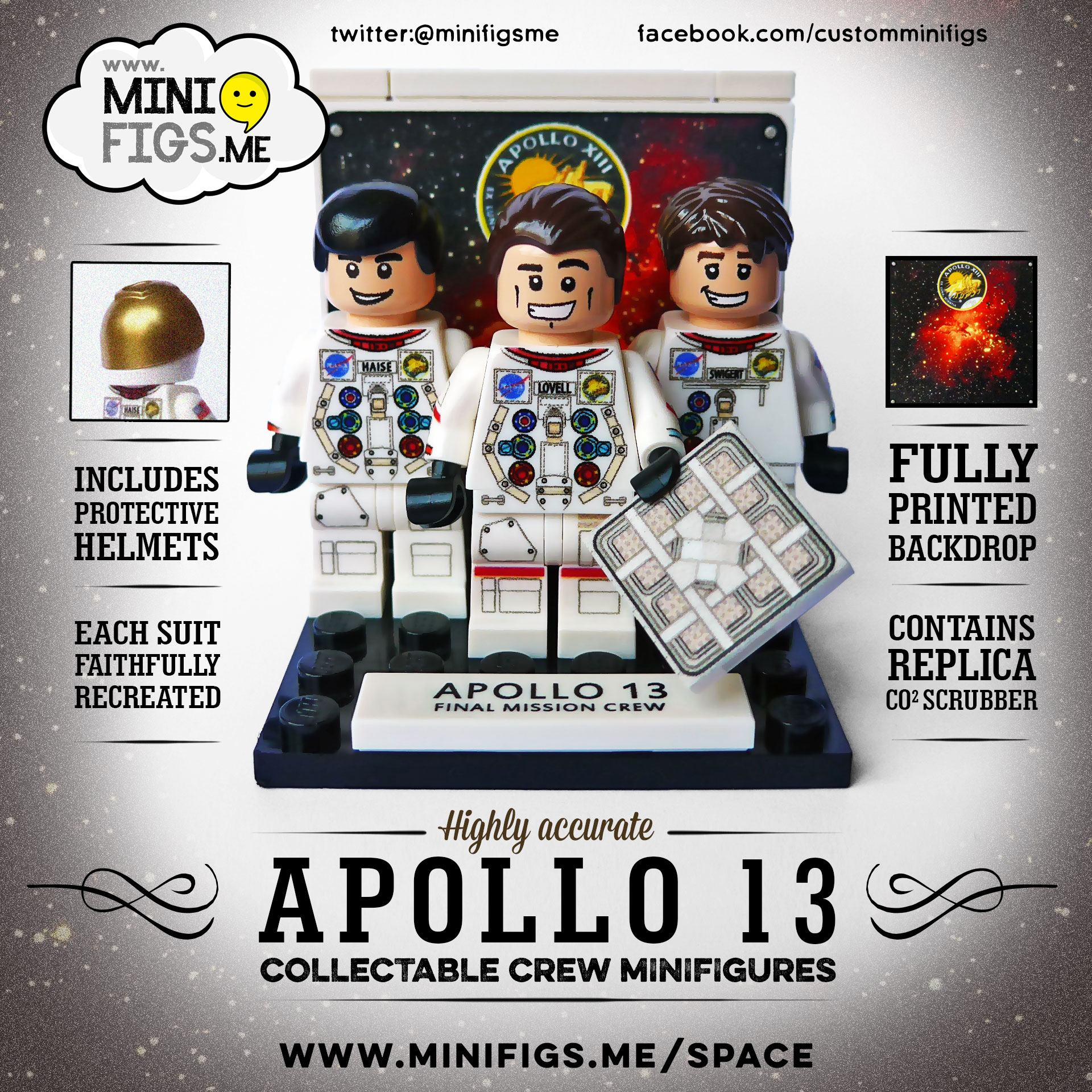 LEGO Apollo 13 Minifigures by Minifig.me Now Available The Brick Fan