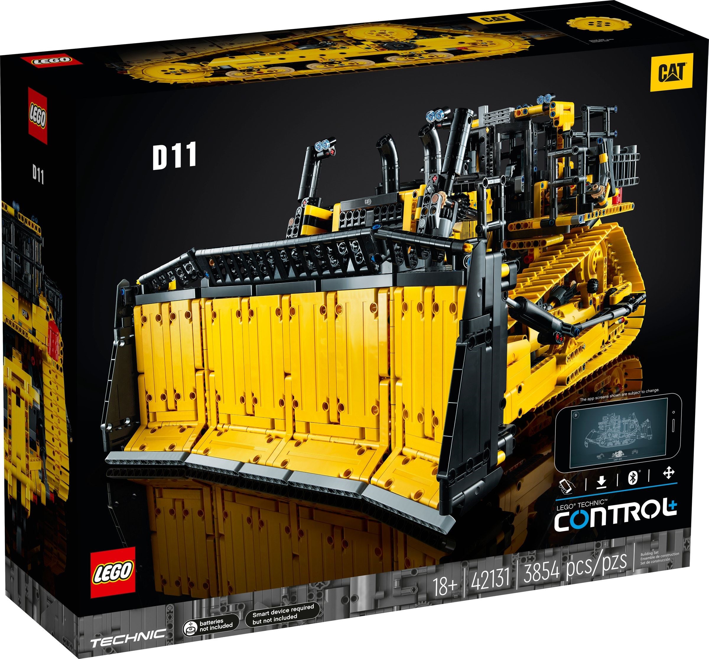 LEGO Technic AppControlled Cat D11 Bulldozer (42131) Official Images