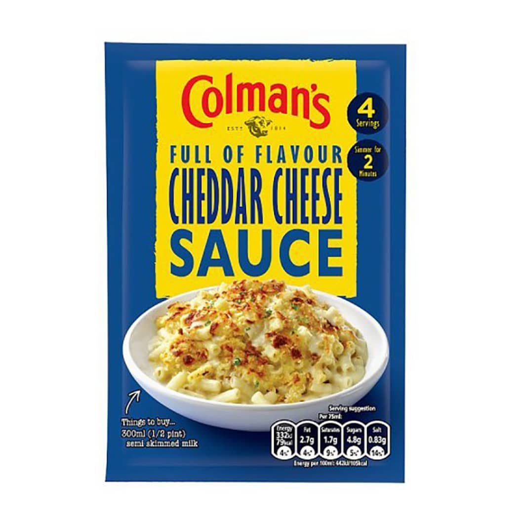 COLMAN’S CHEDDAR CHEESE SAUCE MIX The British Store