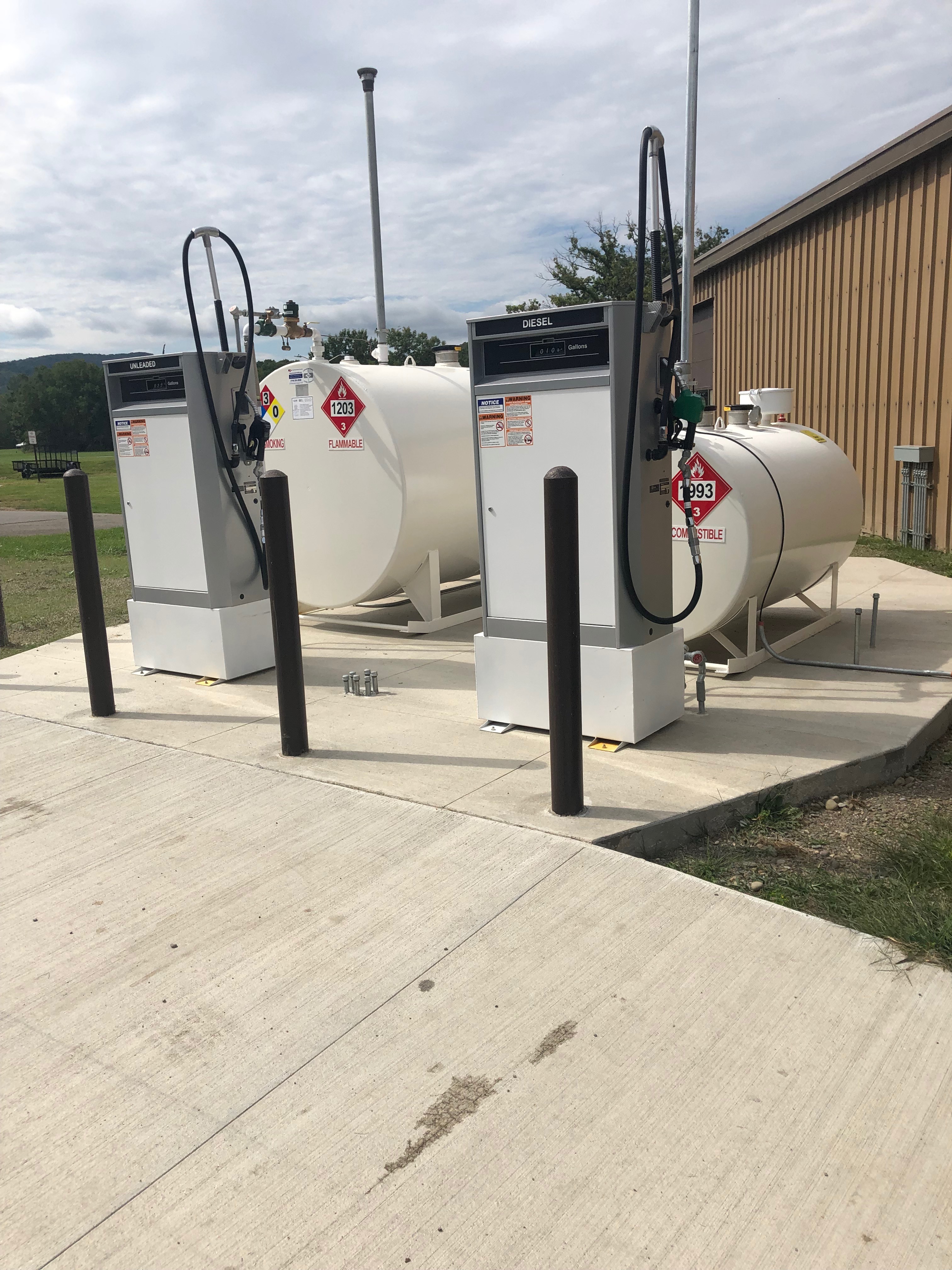New gas tanks installed outside Central Receiving The Bona Venture