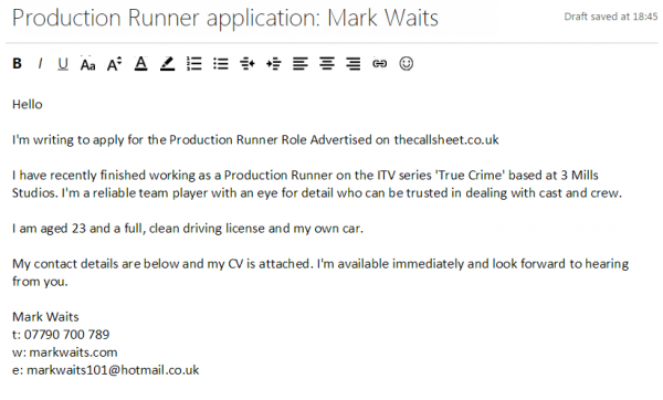 How to write a great cover email for newcomers ... (600 x 362 Pixel)