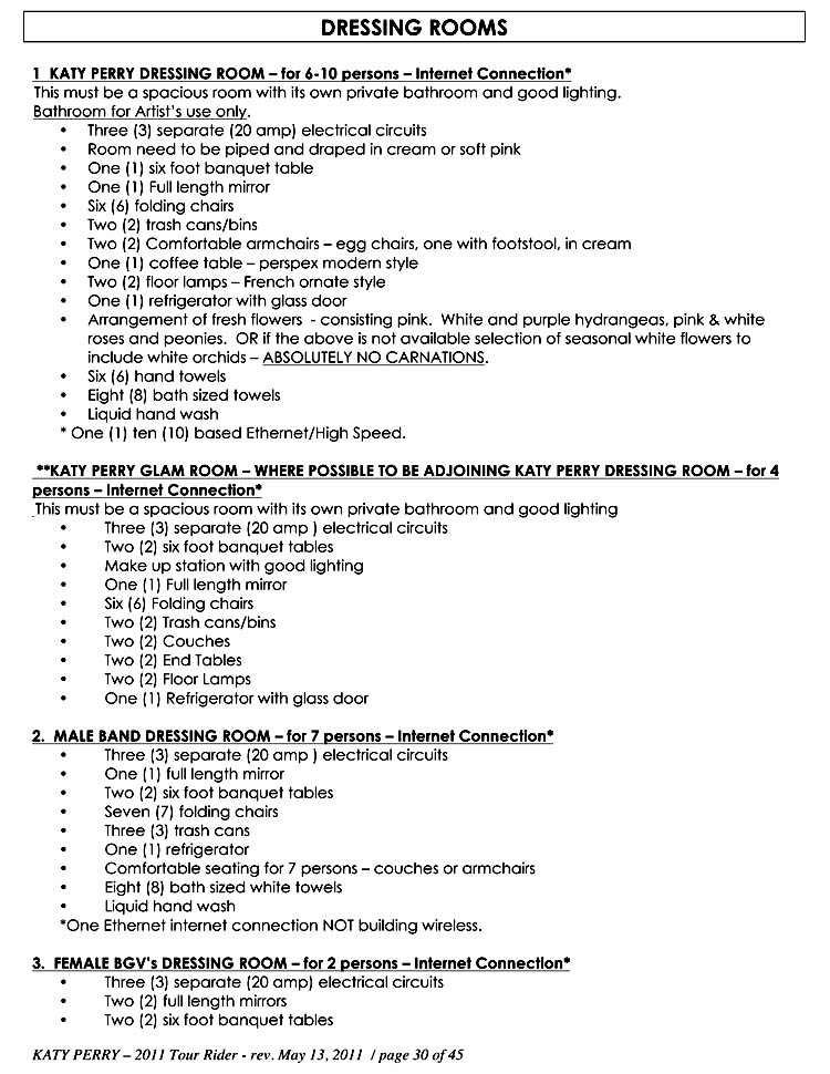 Some of the Most Ridiculous Celebrity Demands and Riders The Campus Socialite