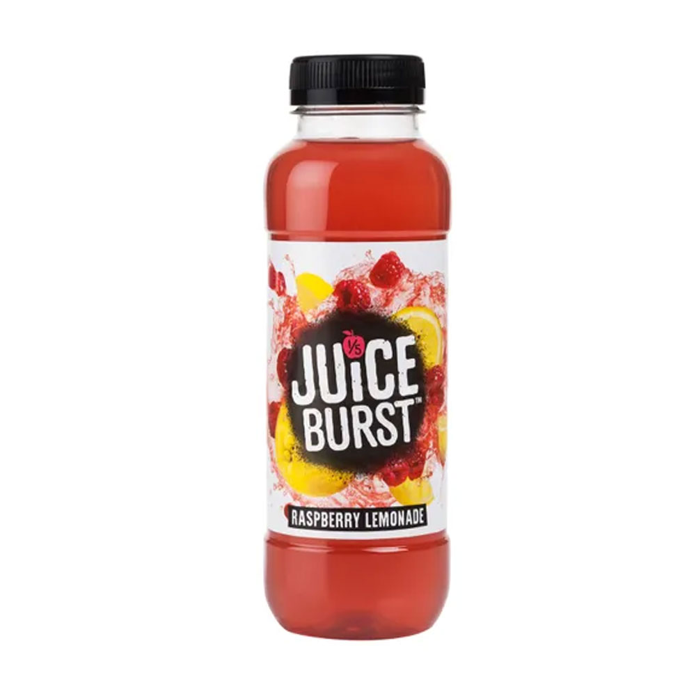 Juice Burst Raspberry Lemonade 500ml x 12 The Candy Box