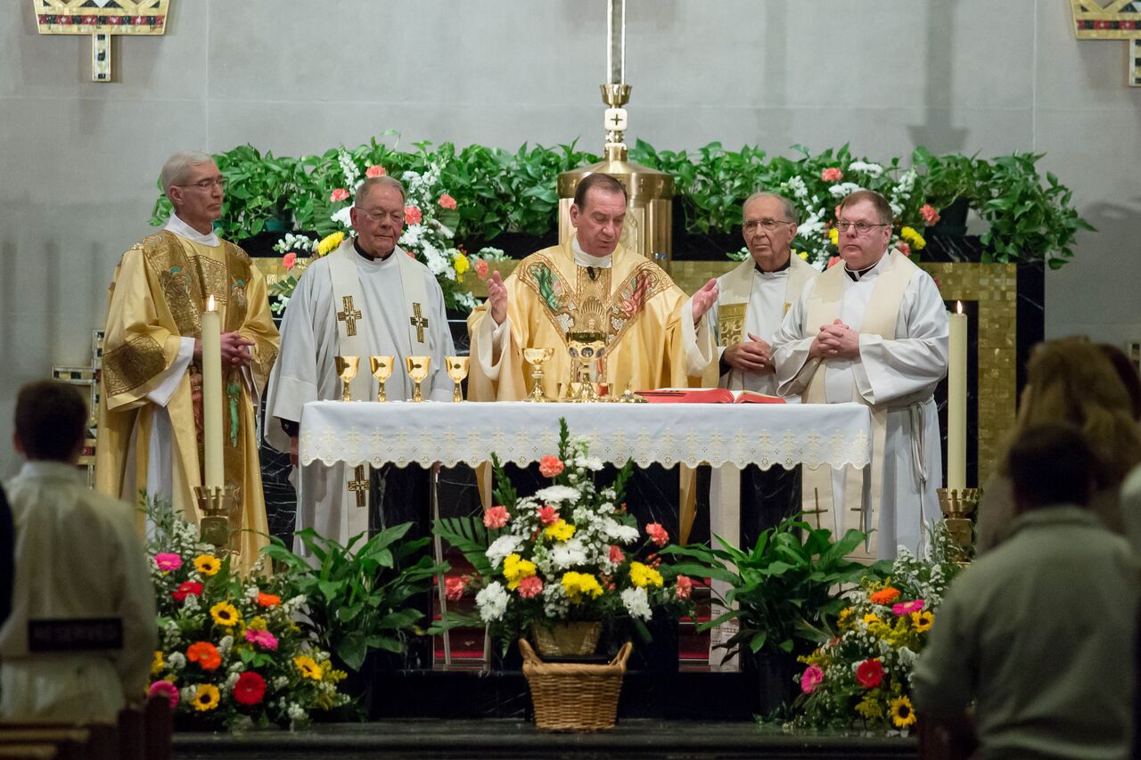 Christ the King Church Dedicates Cross and Crown Atrium Catholic